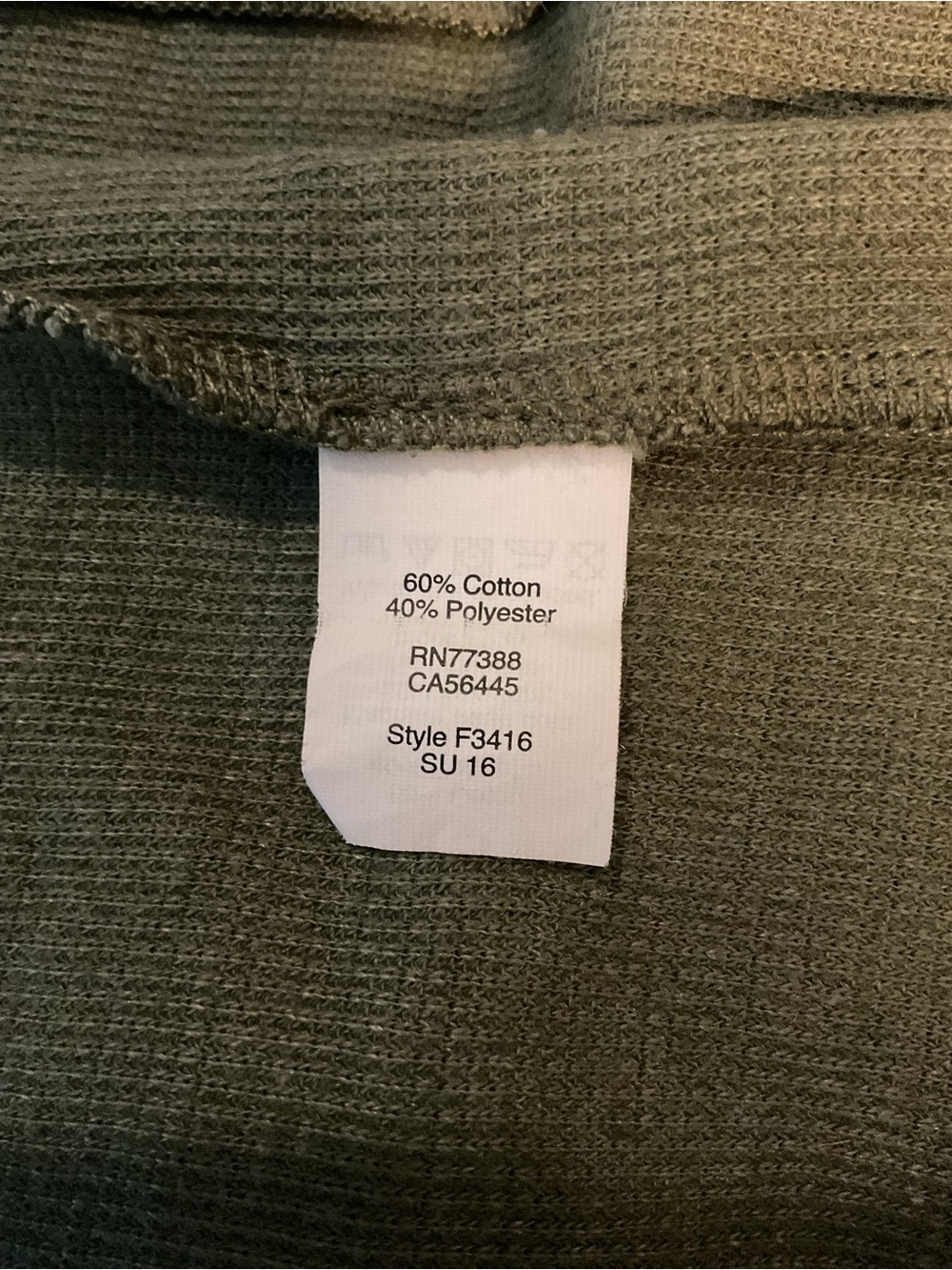 Madewell Olive Ribbed racer back Knit tank Top - Picture 4 of 5